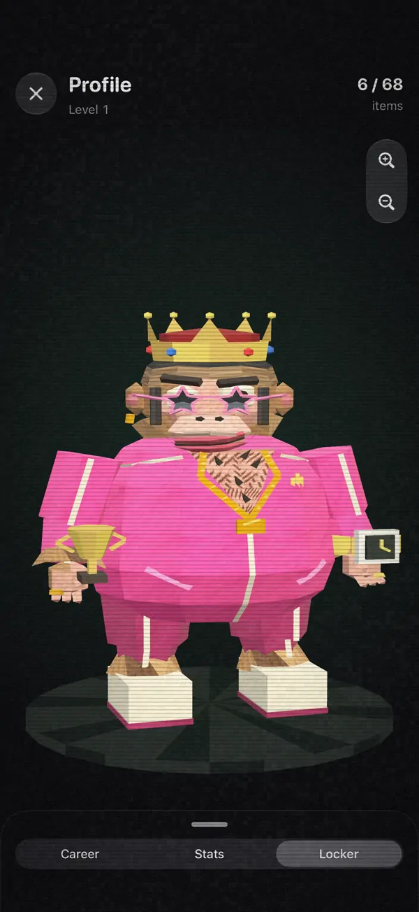 Another outfit on the locker stage.